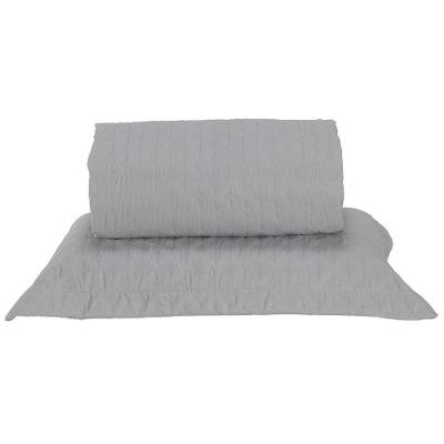 Kit Cobre Leito Milão Solteiro 2 Peças 100% Poliéster - Linho / Branco