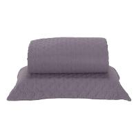 Kit Cobre Leito Milão Solteiro 2 Peças 100% Poliéster - Lavanda / Branco - 1