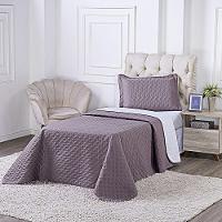 Kit Cobre Leito Milão Solteiro 2 Peças 100% Poliéster - Lavanda / Branco - 3