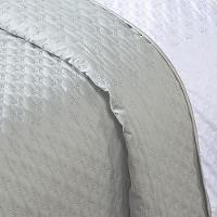 Kit Cobre Leito Milão Casal 3 Peças 100% Poliéster - Linho / Branco - 2