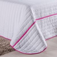 Kit Cobre Leito 4 Peças Solteiro Inove Percal 200 Fios 100% Poliéster - Love Branco/pink