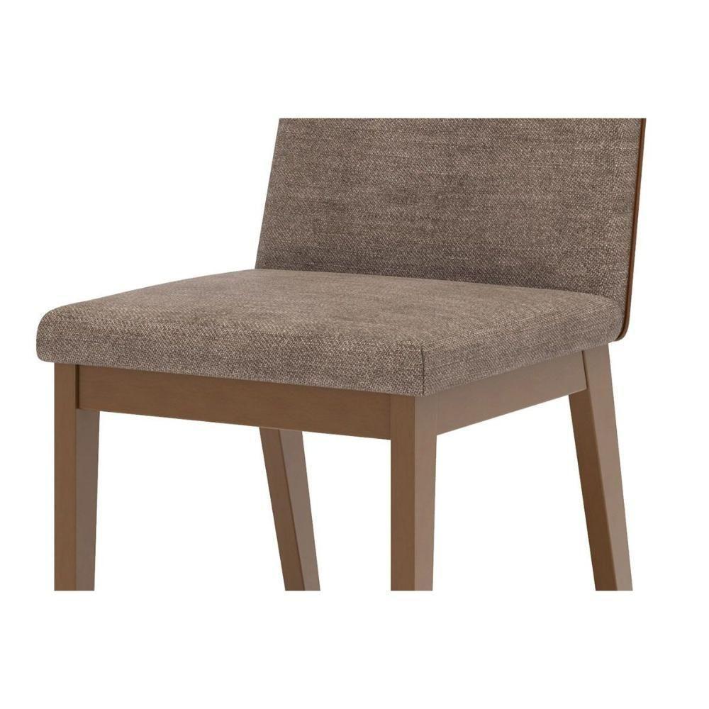 Cadeira Sala De Jantar Pietra Kit 2 Un Nature-courano Caramelo-linho - Henn - 7