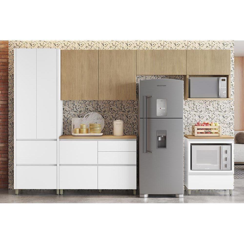 Cozinha Modulada Nesher Rainha Gourmet 6 Peças (3aéreos+1paneleiro+2balcões) C6p39 Branca-nature-nesher - 1