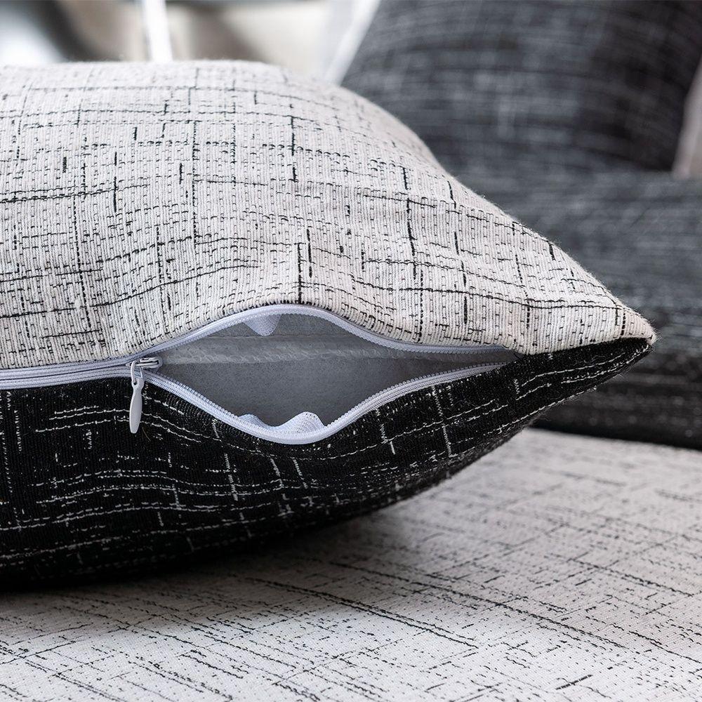 Kit Colcha 4 Peças Solteiro Jacquard Dual 60% Algodão 40% Poliéster - Preto - 4