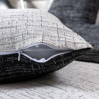 Kit Colcha 4 Peças Solteiro Jacquard Dual 60% Algodão 40% Poliéster - Preto