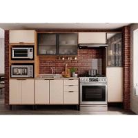 Armário De Cozinha Modulado Alpha 2500 C- 2 Portas C- Vidro 120cm Branco - Carraro - 4