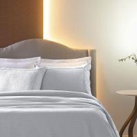 Kit Colcha 3 Peças Queen Percal 300 Fios Bordado Inglês Home Paris - Branco - 3