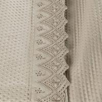 Kit Colcha 3 Peças Queen Percal 300 Fios Bordado Inglês Home Madrid 100% Poliéster - Avelã - 5