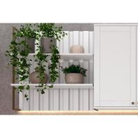 Cozinha Modulada Carraro Bella 6 Peças (2aéreos+2balcões+1ilha+1complemento) C6p56 Branco-carraro - 5