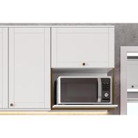 Cozinha Modulada Carraro Bella 6 Peças (2aéreos+2balcões+1ilha+1complemento) C6p56 Branco-carraro - 7