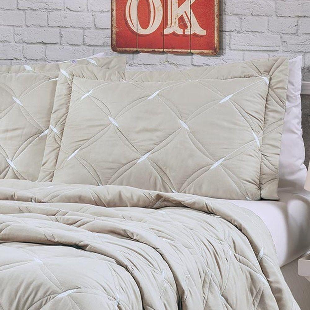 Kit Cobre Leito Unique King 3 Peças Hipercal 200 Fios 100% Poliéster - Avela - 2