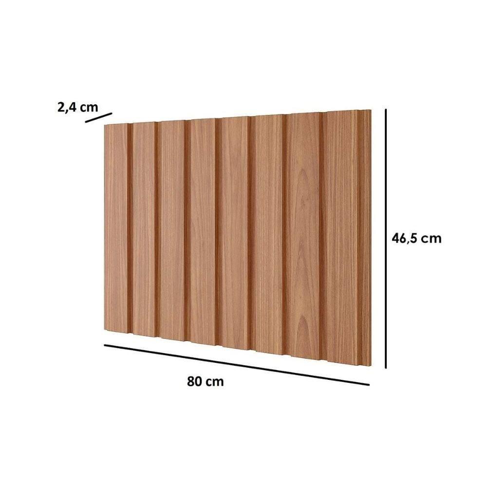 Fechamento De Cozinha Modulado Painel Ripado Gourmet Divina 80 Cm Cinamomo - Mgm - 3