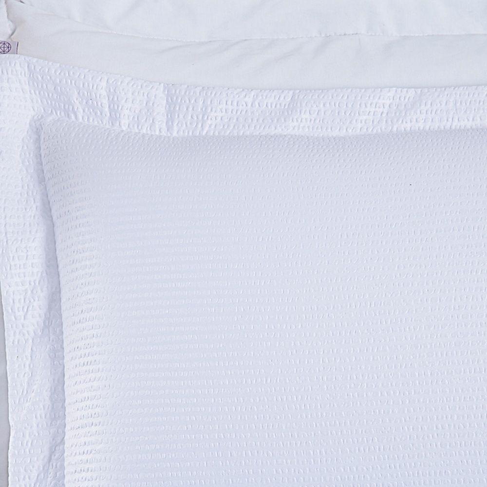 Kit Cobre Leito Ravena To Decorando Queen 3 Peças Micropercal 200 Fios Toque Acetinado 100% Poliéster - Branco - 4