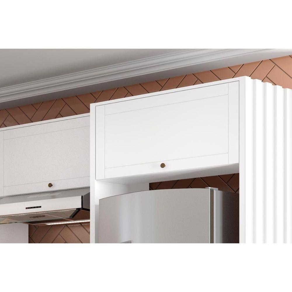 Cozinha Modulada Carraro Bella 15 Peças (5aéreos+5balcões+1ilha+4complementos) C15p58 Branco-carraro - 6