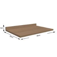 Módulo Cozinha Kappesberg Lótus Tampo P- Balcão E607 80cm Nogueira-kappesberg - 2