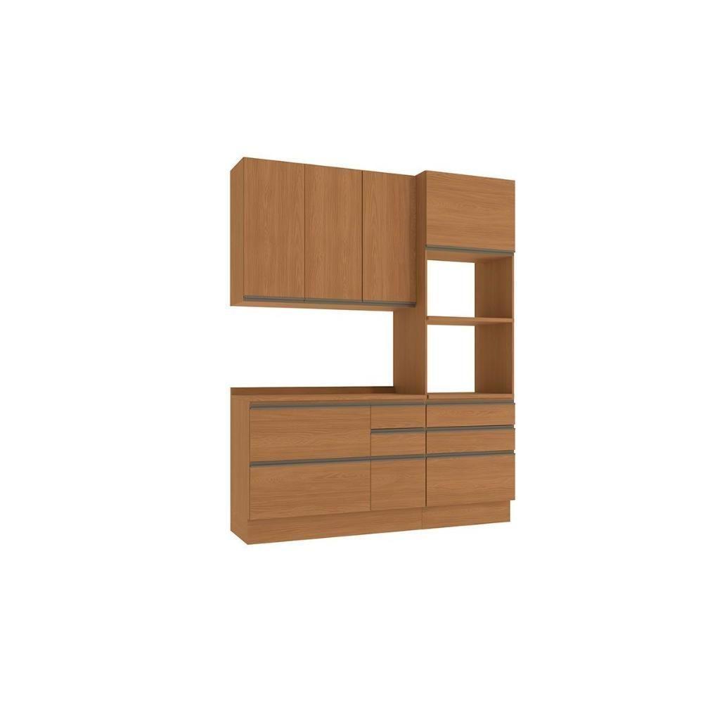 Kit Cozinha Modulada 4 Peças Maxxi (1aéreo+1balcão+1torrequente+1complemento) C4p162 Canela - Kappesberg - 5