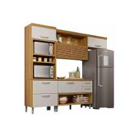 Cozinha Modulada Nesher Princesa 3 Peças (1aéreo+1balcão+1paneleiro) C6p63 Freijo-off White-nesher - 8