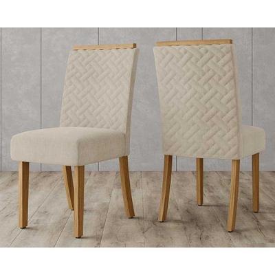 Kit 2 Cadeiras Sala Jantar Malu 2 Un Nature-linho Bege - Henn