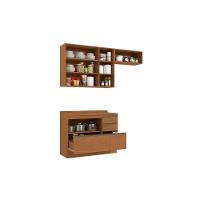 Cozinha Completa Maxxi 4 Peças (2aéreos+1balcão+1complemento) C4p165 Canela - Kappesberg