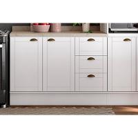 Cozinha Modulada Carraro Bella 4 Peças (2aéreos+1balcão+1paneleiro) C4p54 Branco-carraro - 5