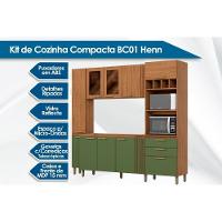 Cozinha Compacta Bc01 C- 10 Portas E 2 Gavetas 236cm Nature-off White - Henn - 2