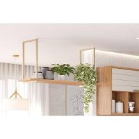 Prateleira Decorativa Sala Estar Suspensa Esplêndida 125cm Cinamomo - Mgm - 4