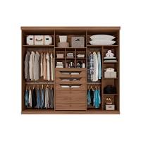 Guarda Roupa 6 Portas (2 C- Espelho) E 6 Gavetas Guarapari Cinamomo-off White - Panan