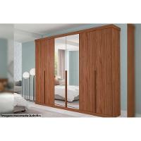 Guarda Roupa 6 Portas (2 C- Espelho) E 6 Gavetas Guarapari Cinamomo-off White - Panan - 5