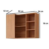 Armário De Cozinha Modulado Eloise De Canto C- 5 Nichos 92cm Cinamomo - Mgm - 3