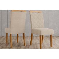 Kit 2 Cadeiras De Cozinha Bella 2 Un Nature-linho Bege - Henn - 1