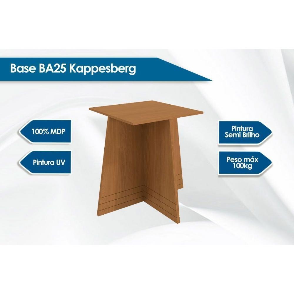 Base De Mesa P- Cozinha Lótus Ba25 Madeirado S- Tampo Canela - Kappesberg - 2