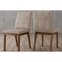 Cadeira Sala De Jantar Elena Kit 2 Un Nature-linho Creme - Henn - 1