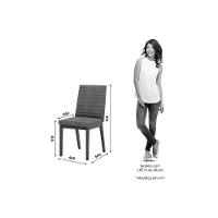 Cadeira Sala De Jantar Elena Kit 2 Un Nature-linho Creme - Henn - 3