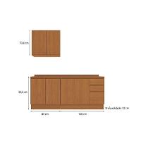 Cozinha Modulada Kappesberg Ciela Ciela 5 Peças (1aéreo+2balcões+2complementos) C5p118 Canela - Kappesberg - 6