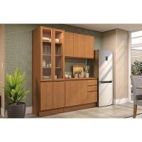 Cozinha Modulada Kappesberg Ciela Ciela 4 Peças (1aéreo+1balcão+1cristaleira+1complemento) C4p166 Canela - Kappesberg - 1