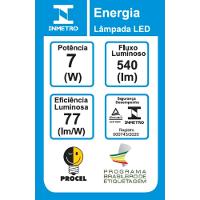 Lâmpada De Led Bulbo A55 7 Watts Bivolt 6500k - 48bled2f07yu - Elgin - 2