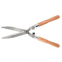 Tesoura Para Cerca Viva E Grama Tramontina Com Lâminas Lisas Em Aço Forjado Cabo De Madeira - 1