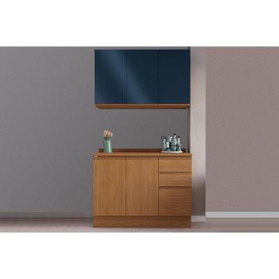 Kit Cozinha Completa Ciela 5 Portas 3 Gavetas Madeira 120cm Azul Profundo