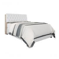 Cabeceira Box Casal 1,38 Isis Amarula Com Capitonê Branco - Framar Móveis - 3