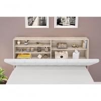 Cabeceira Box Casal 1,38 Isis Amarula Com Capitonê Branco - Framar Móveis