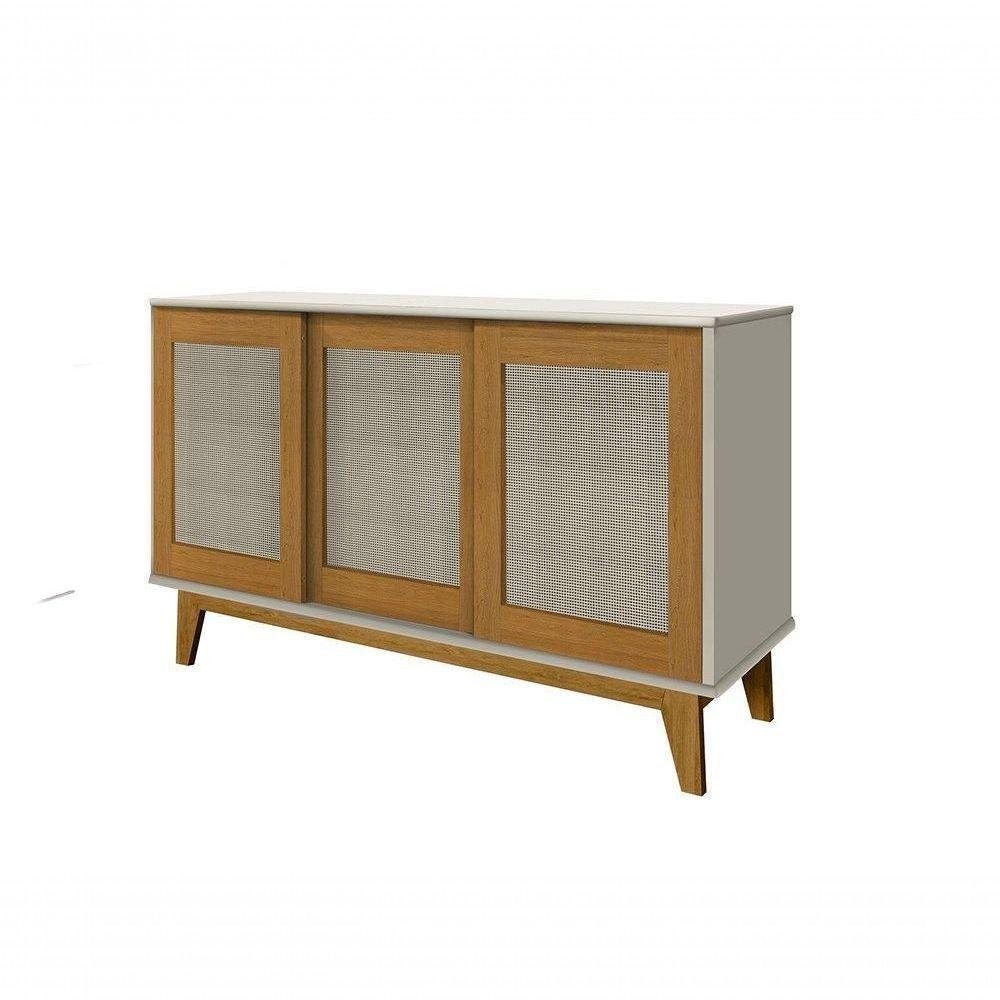 Buffet Detroit 3 Portas Branco / Madeira - Tebarrot - 3