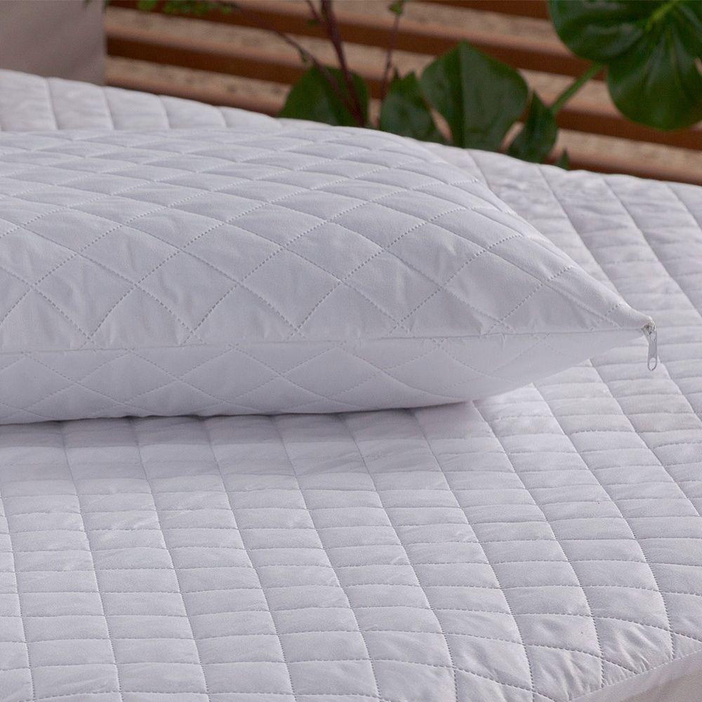 Protetor De Travesseiro Impermeável Veneza 100% Poliéster - Branco - 2