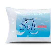 Travesseiro Soft Percal 200 Fios 100% Algodão - Fibra Siliconada - Branco - 2
