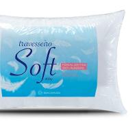 Travesseiro Soft Percal 200 Fios 100% Algodão - Fibra Siliconada - Branco - 3