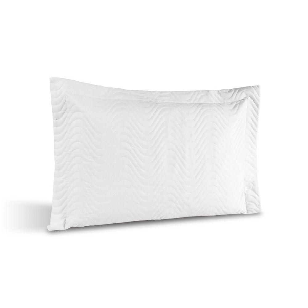 Porta Travesseiro Avulso Percal 180 Fios Silver 60% Algodão 40% Poliéster - Branco - 1