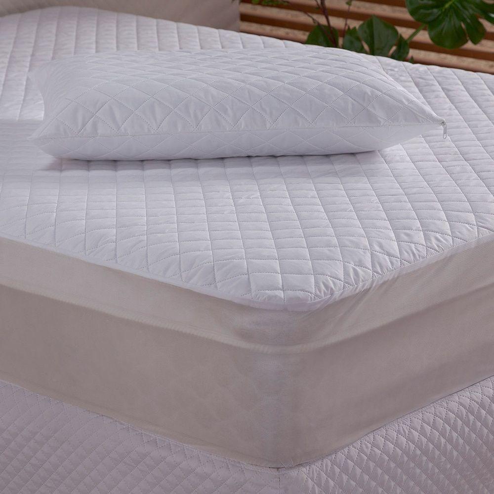 Protetor De Travesseiro Impermeável Veneza 100% Poliéster - Branco - 2