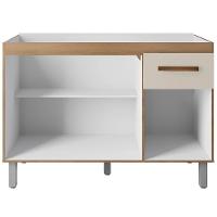 Balcao Para Pia 3p 1g 120 Cm Anita Savana Off White Mobbs Savana Off White - 5