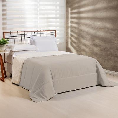 Coberdrom 1 Peça Queen Percal 200 Fios Com Sherpa Flupy 100% Poliéster - Avela