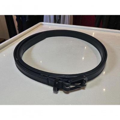 Cinto Feminino Social Casual Fino Fivela Color Chris Helena Preto