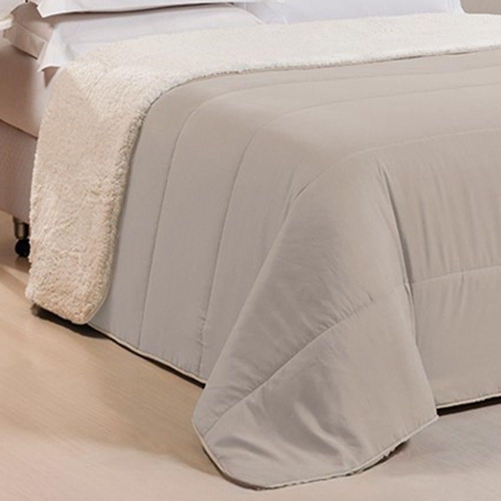 Coberdrom 1 Peça Queen Percal 200 Fios Com Sherpa Flupy 100% Poliéster - Avela - 2